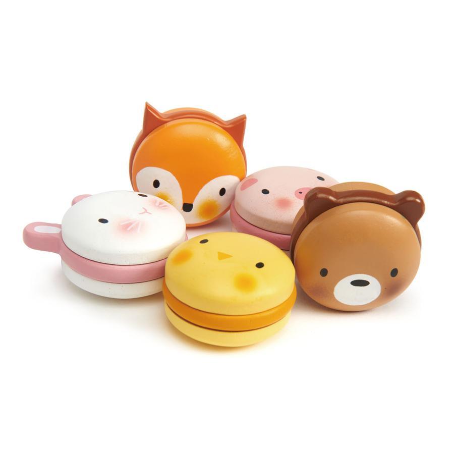 Tender Leaf Toys: drewniane makaroniki Animal Macarons - Noski Noski