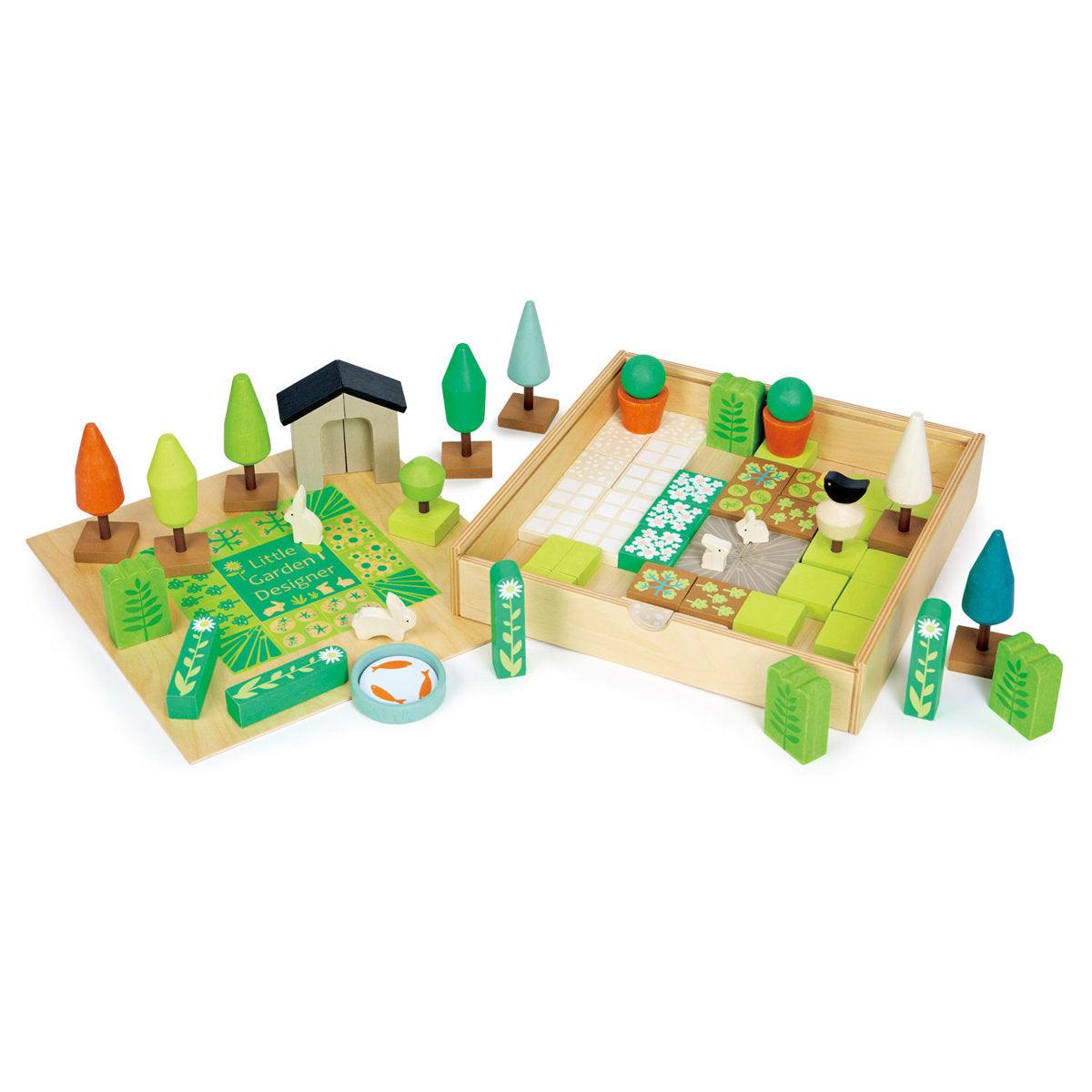 Tender Leaf Toys: drewniany zestaw kreatywny ogród Little Garden Designer - Noski Noski