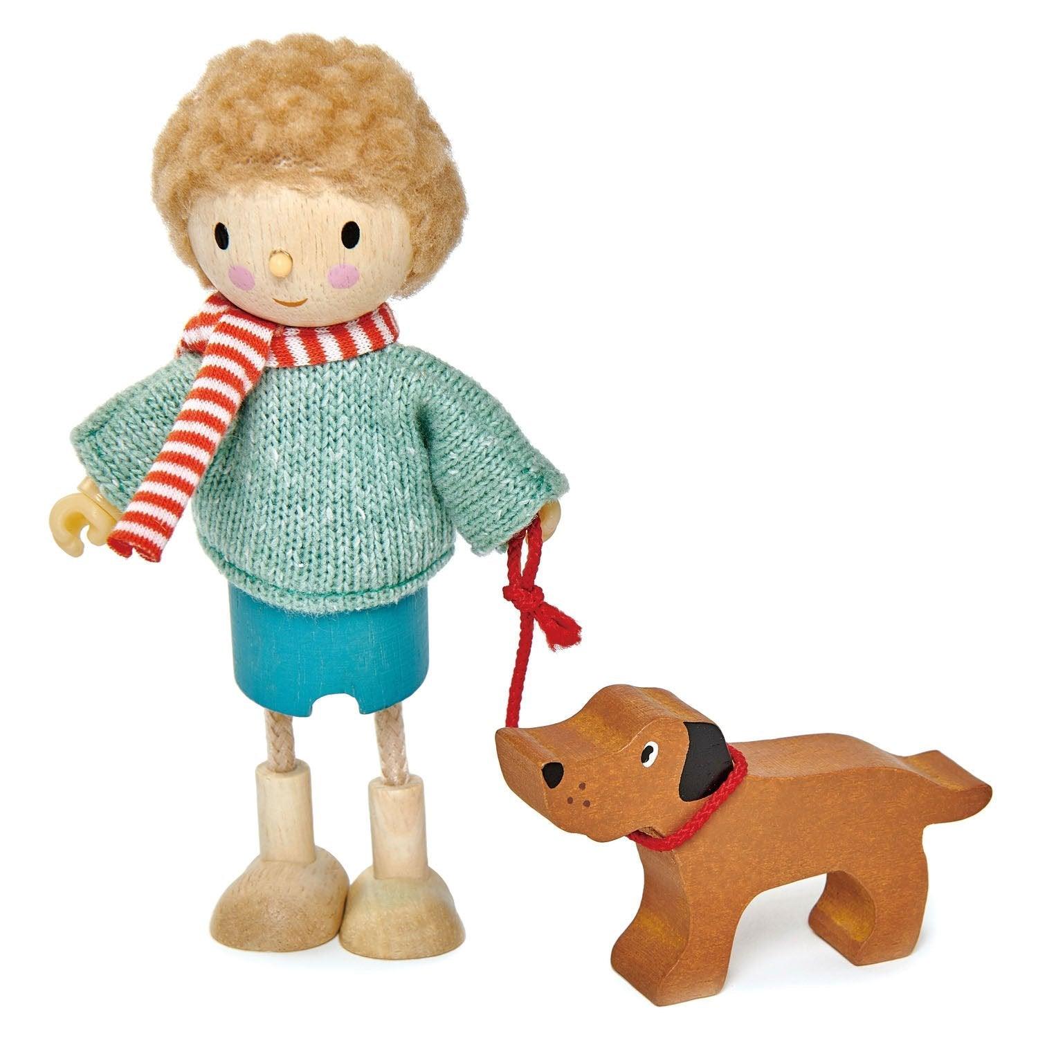 Tender Leaf Toys: laleczka Pan Goodwood i jego pies - Noski Noski