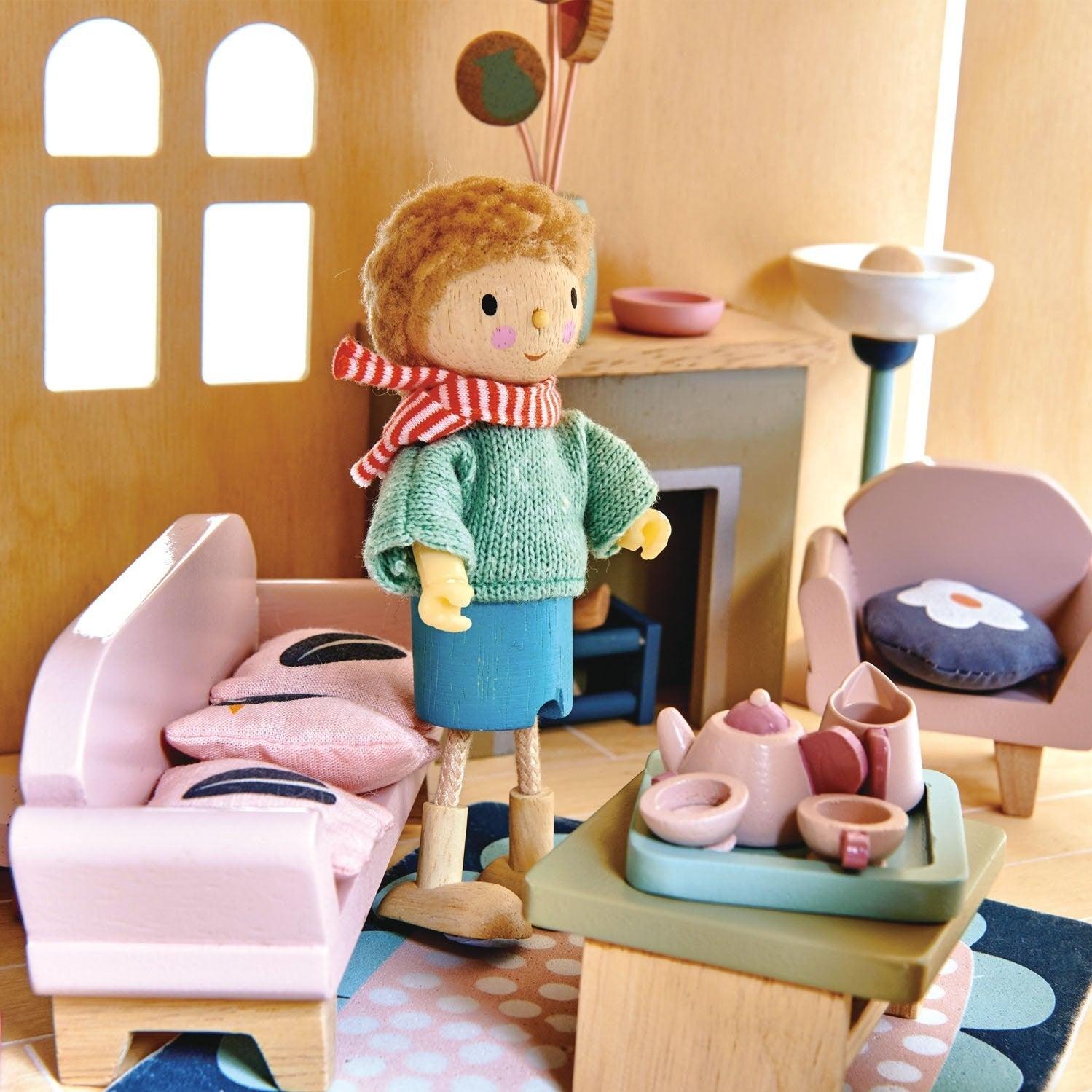 Tender Leaf Toys: laleczka Pan Goodwood i jego pies - Noski Noski