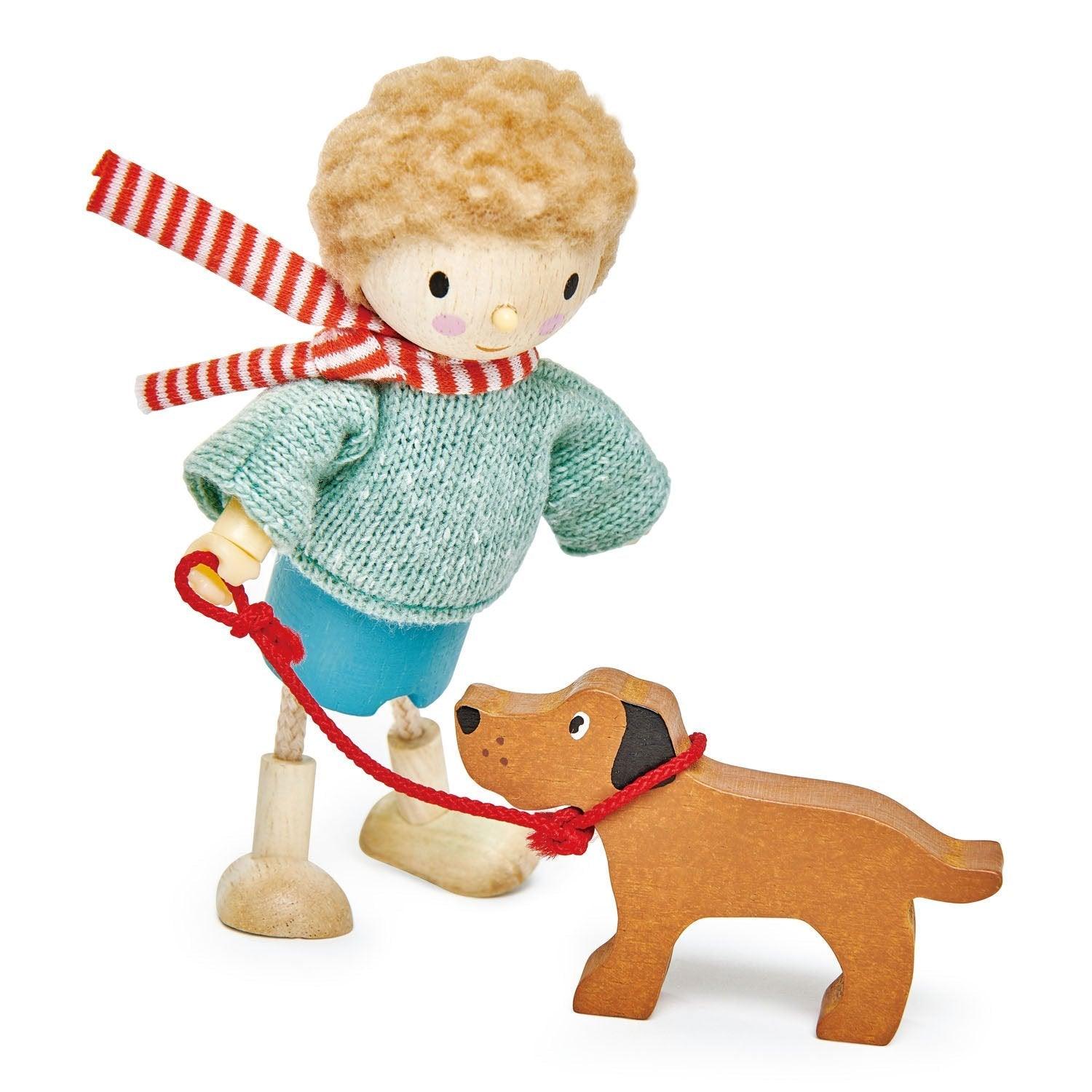 Tender Leaf Toys: laleczka Pan Goodwood i jego pies - Noski Noski