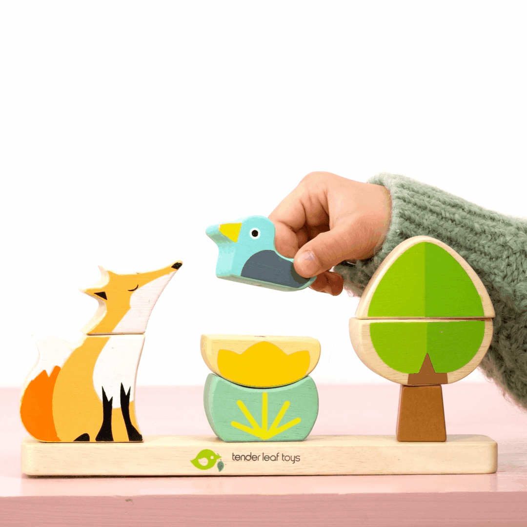 Tender Leaf Toys: magnetyczna układanka Lis - Noski Noski