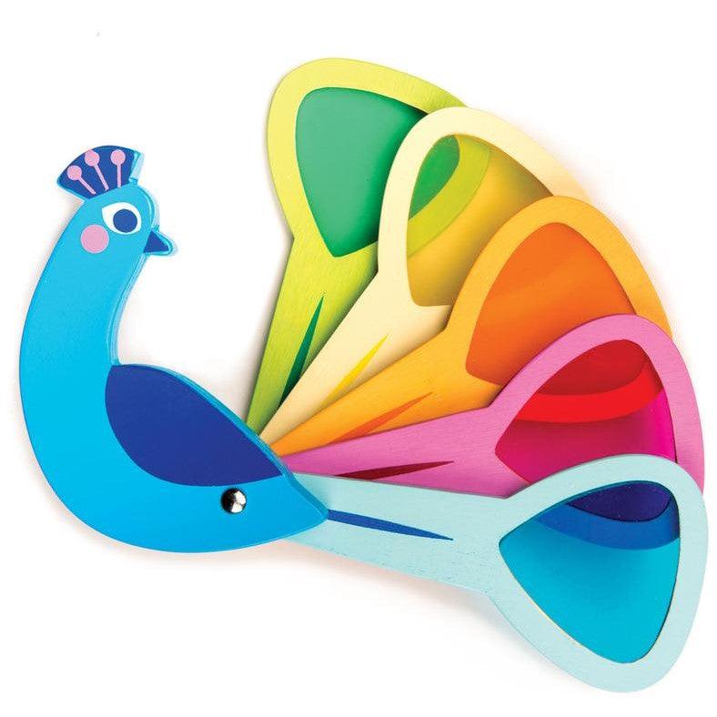 Tender Leaf Toys: paw z kolorowymi szybkami Peacock Colours - Noski Noski