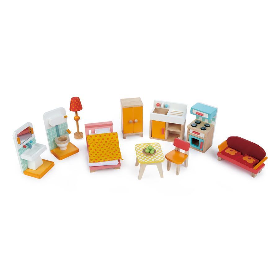 Tender Leaf Toys: trzypiętrowy domek dla lalek z mebelkami Foxtail Villa - Noski Noski