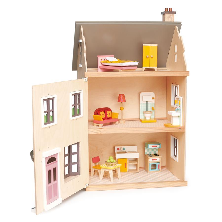 Tender Leaf Toys: trzypiętrowy domek dla lalek z mebelkami Foxtail Villa - Noski Noski