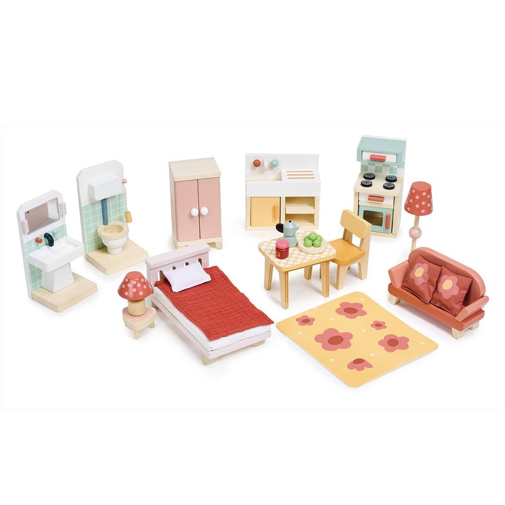 Tender Leaf Toys: trzypiętrowy domek dla lalek z mebelkami Foxtail Villa - Noski Noski