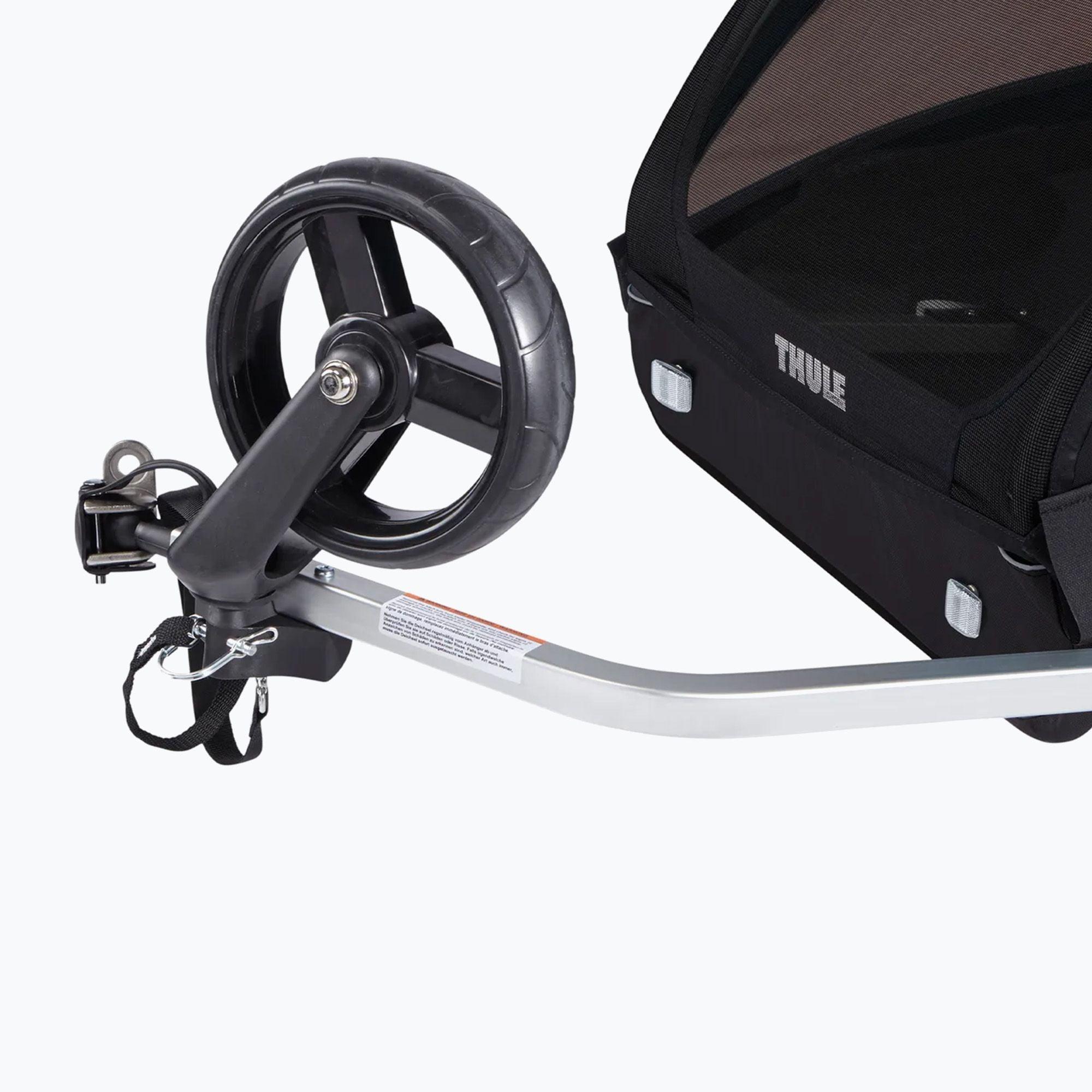 Thule: przyczepka rowerowa dwuosobowa Coaster XT Bike Trailer+Stroll - Noski Noski