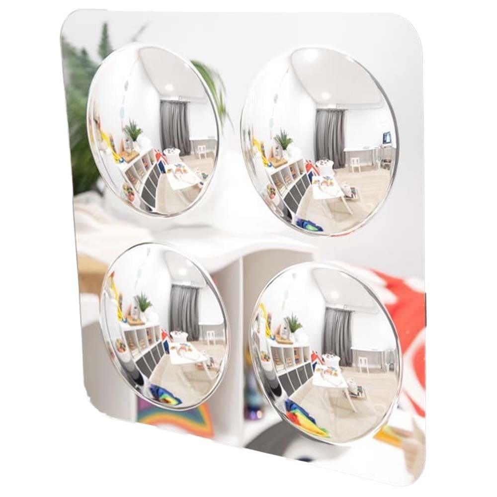 TickiT: bezpieczne wypukłe poczwórne lustro Large 4-Domed Acrylic Mirror Panel - Noski Noski