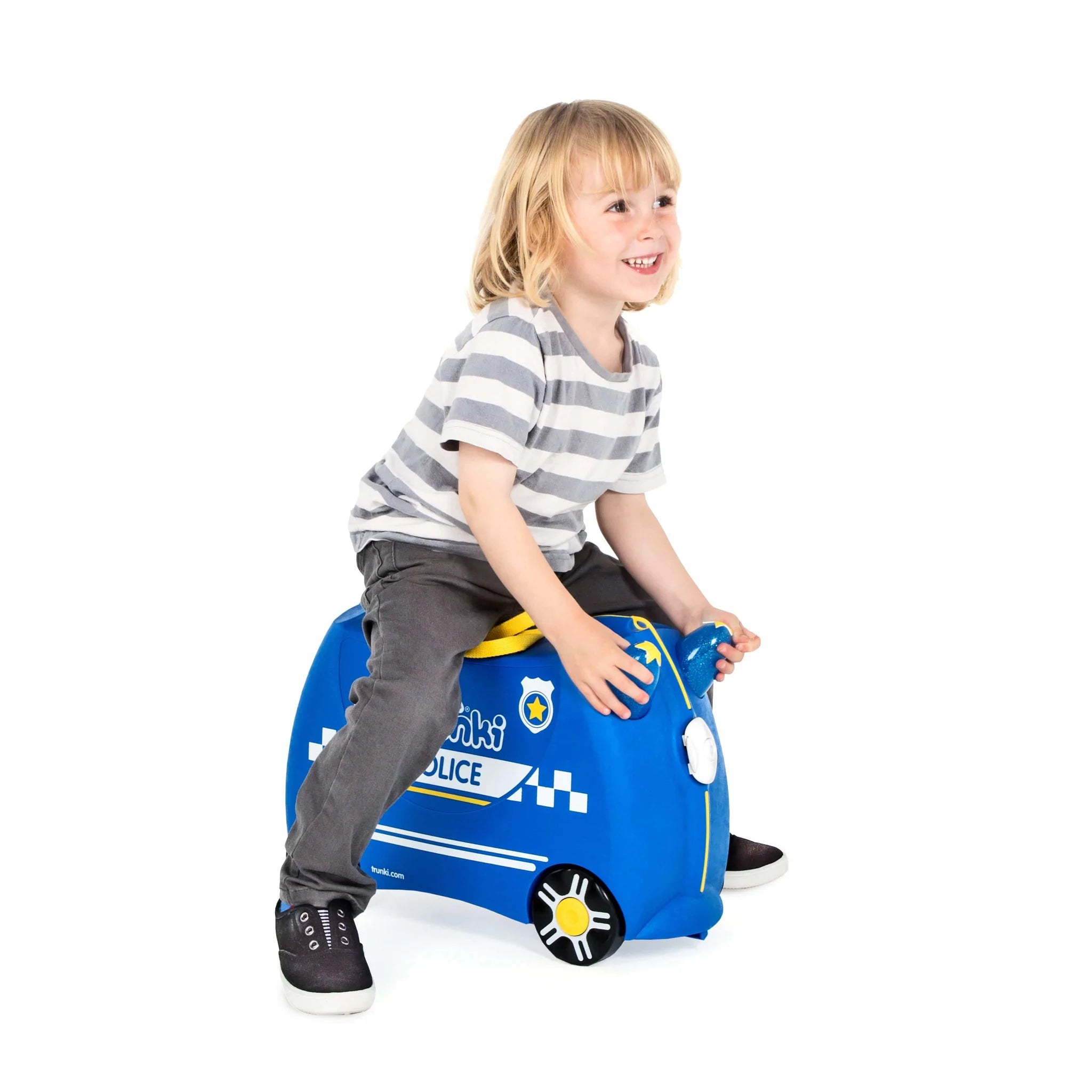 Trunki: jeżdżąca walizka dla dzieci radiowóz Percy - Noski Noski