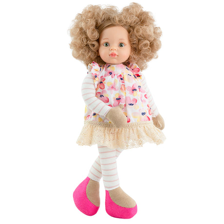 Ręcznie wykonana w Hiszpanii lalka Paola Reina 34 cm, idealna zabawka dla dziewczynek o mięciutkim ciałku i ślicznych oczkach.