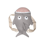 Plecak Baby Bites Shark Stone dla przedszkolaka, idealny na spacery i przygody, uroczy design, must-have dla dzieci.