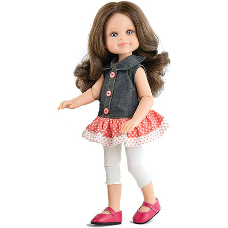 Lalka Paola Reina 32 cm, ręcznie wykonana z dbałością o detale, idealna lalki dla dzieci, piękne włoski i ubranko.