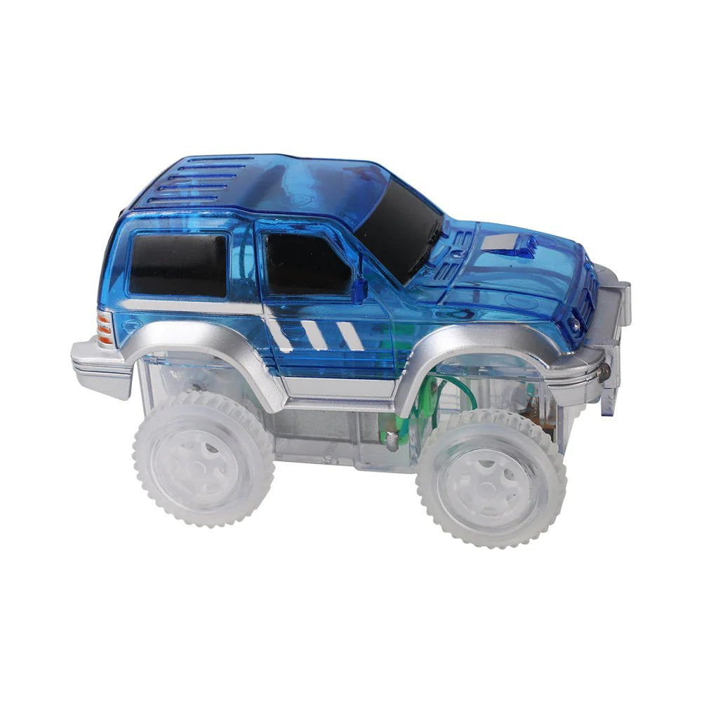Cleverclixx - Race Track Car Blue