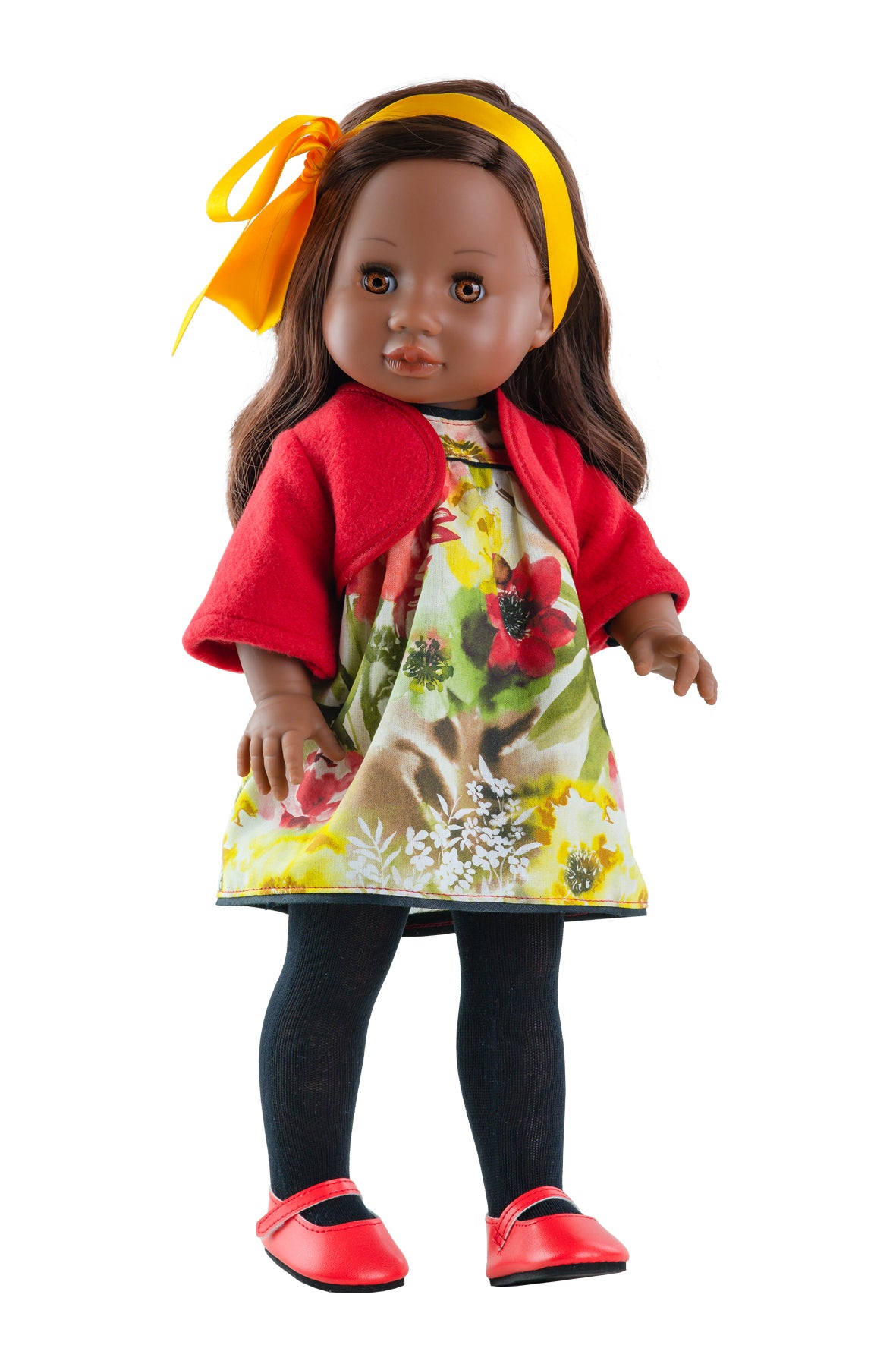 Lalka Paola Reina 42 cm, ręcznie wykonana w Hiszpanii, idealna do przytulania, czesania i przebierania; doskonała lalki dla dzieci.