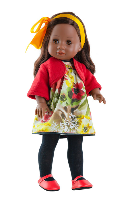 Lalka Paola Reina 42 cm, ręcznie wykonana w Hiszpanii, idealna do przytulania, czesania i przebierania; doskonała lalki dla dzieci.