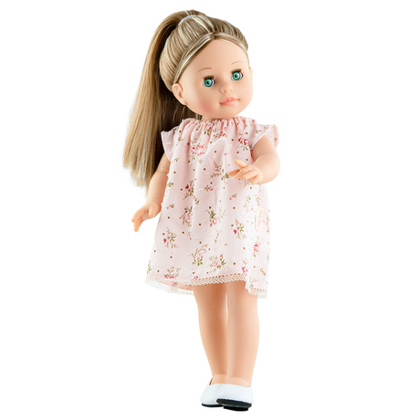 Lalka hiszpańska Paola Reina Esti 42 cm, pachnący winyl, lalki dla dzieci i dziewczynek, idealna do zabawy, czesania.