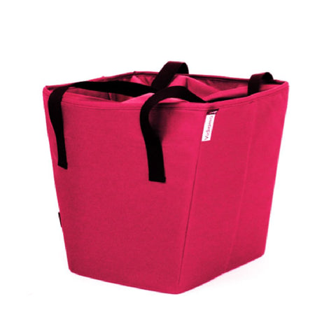 Torba do wózka Vidiamo Shopping Bag Berry Red, idealna na zakupy, pasuje do kolorów wózków Limo: Black, Blue, Grey, Red.