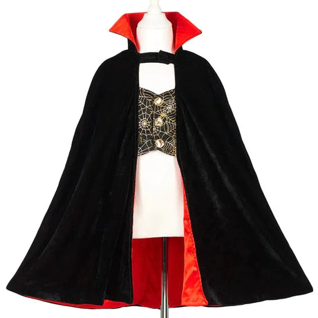 Strój wampira Souza Dracula dla dzieci, kostium z peleryną i zębami wampira, idealny na Halloween i bale przebierańców.