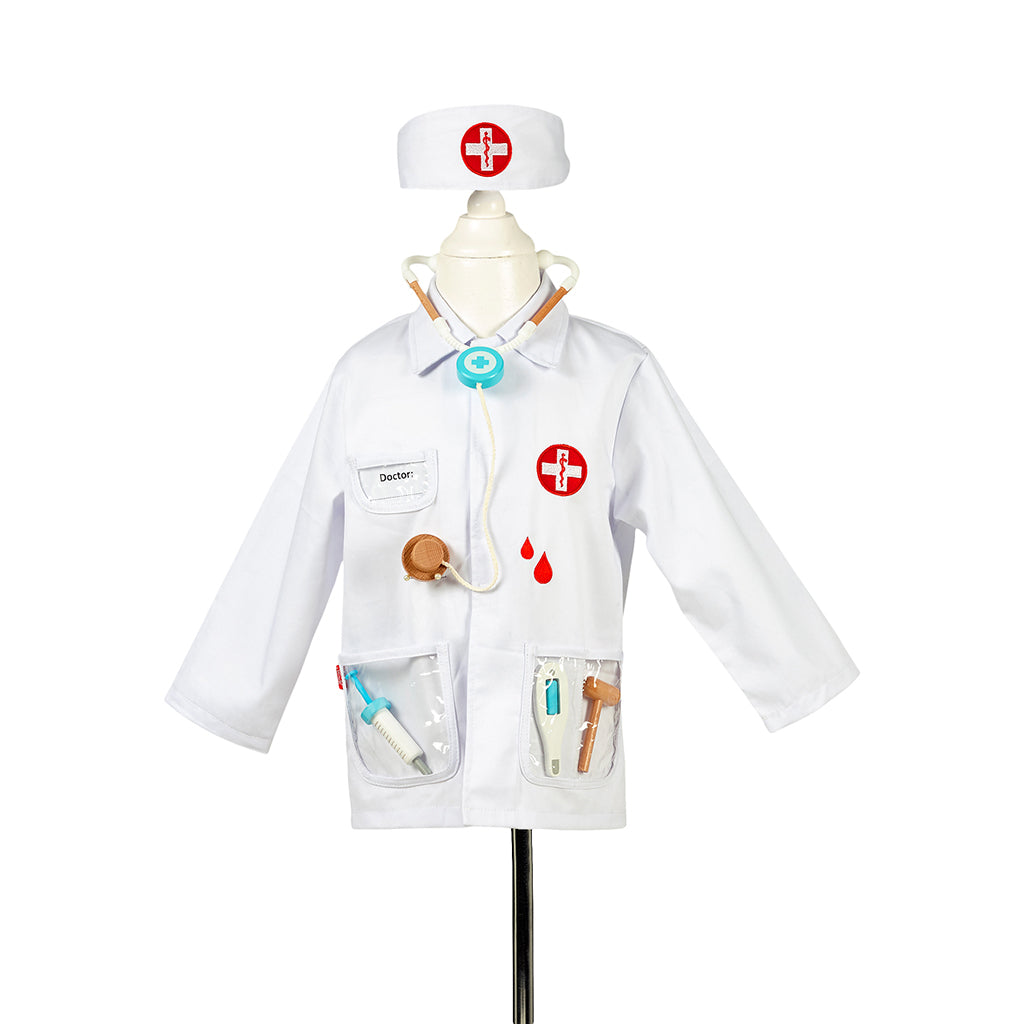 Souza !: Costume avec un groupe et des accessoires Docteur 4-7 ans