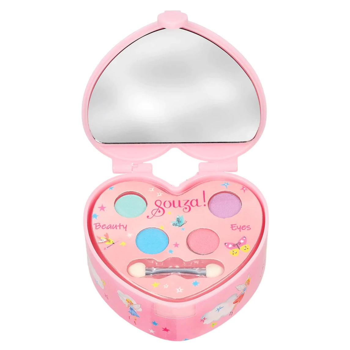 Souza!: Jewelry casket with a mirror and eye shadows heart