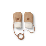 Rękawiczki dla dzieci Elodie Details Aviator Brown 0-12 miesięcy, wiatro- i wodoodporne, z bawełnianym sznurkiem.