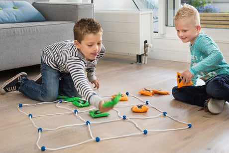 Kółko i Krzyżyk XL Bs Toys, gry planszowe rodzinne, piasek, duża plansza 70x70 cm, idealna gra rodzinna.