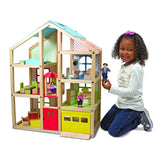 Melissa and Doug: domek dla lalek z windą Wooden Hi-Rise Dollhouse