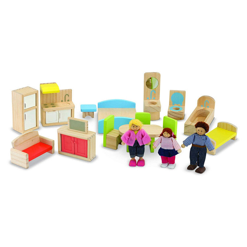 Melissa and Doug: domek dla lalek z windą Wooden Hi-Rise Dollhouse