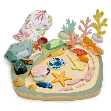 Zestaw kreatywny dla dzieci Tender Leaf Toys Ocean, zabawka edukacyjna rozwijająca wyobraźnię i zdolności manualne.