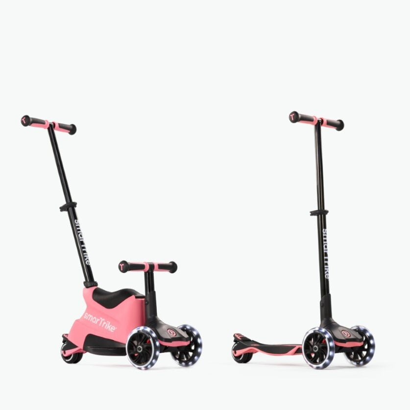 Smarttrike - 4in1 Xtende Scoter + Ride -on - Salmon Pink Scooter