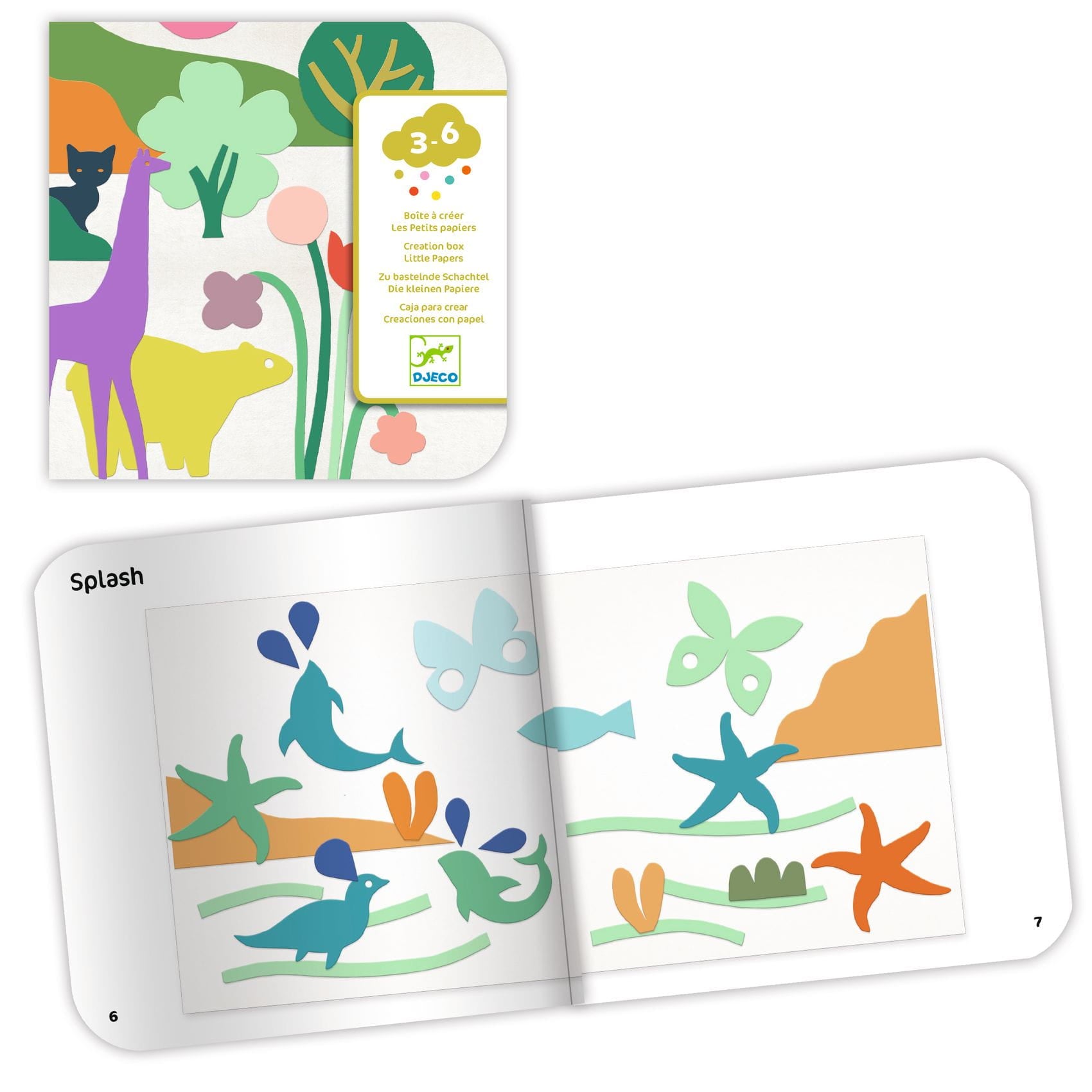 Djeco: Creative set for toddlers, landscapes