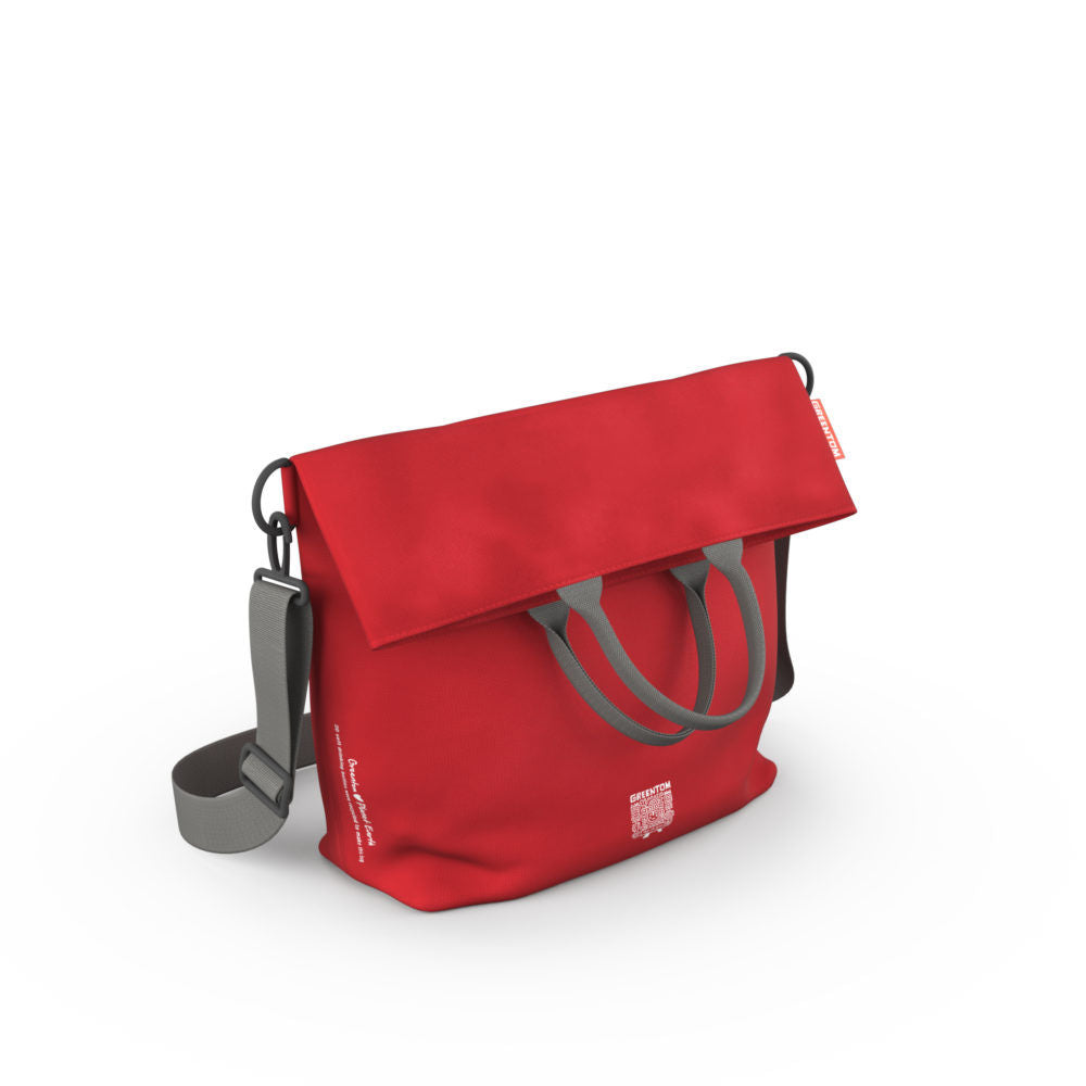 Гріненти: сумка з сумкою для спалаху червоного кольору