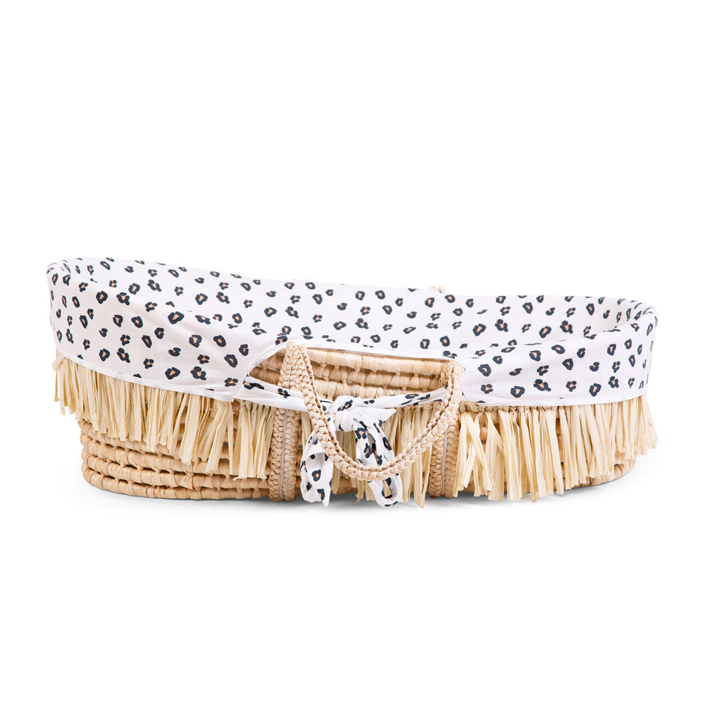 Childhome: Moses Boho basket with a mattress + Jersey Leopard cover