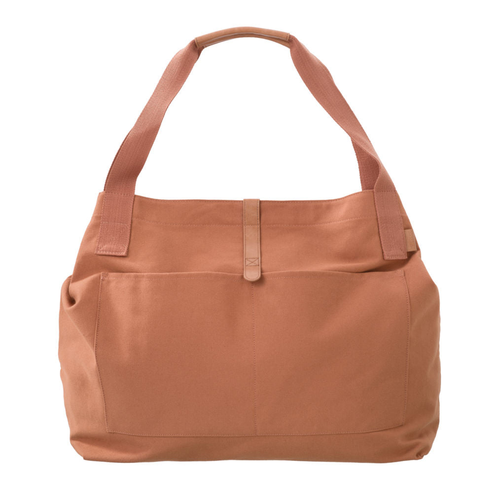 Torba shopper Fresk Mom Bag Large Ash Rose, ekologiczna bawełna, termiczna kieszonka, idealna jako torba podróżna i do wózka.