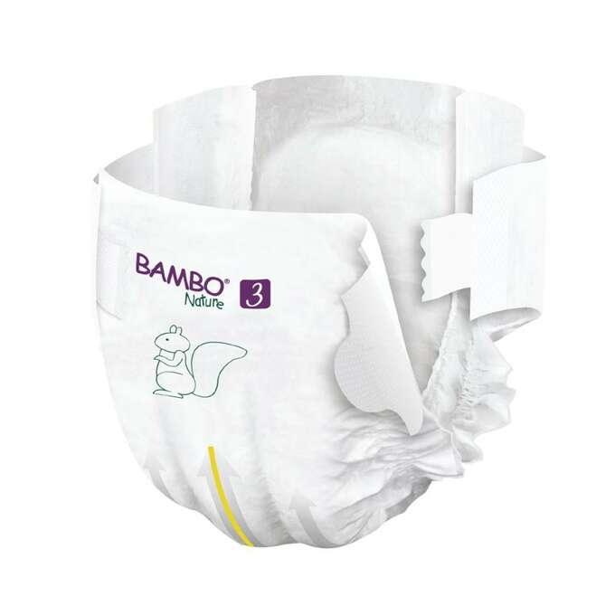 Bambo Nature: pieluchy jednorazowe Midi 3 M 4-8 kg 28 szt. - Noski Noski