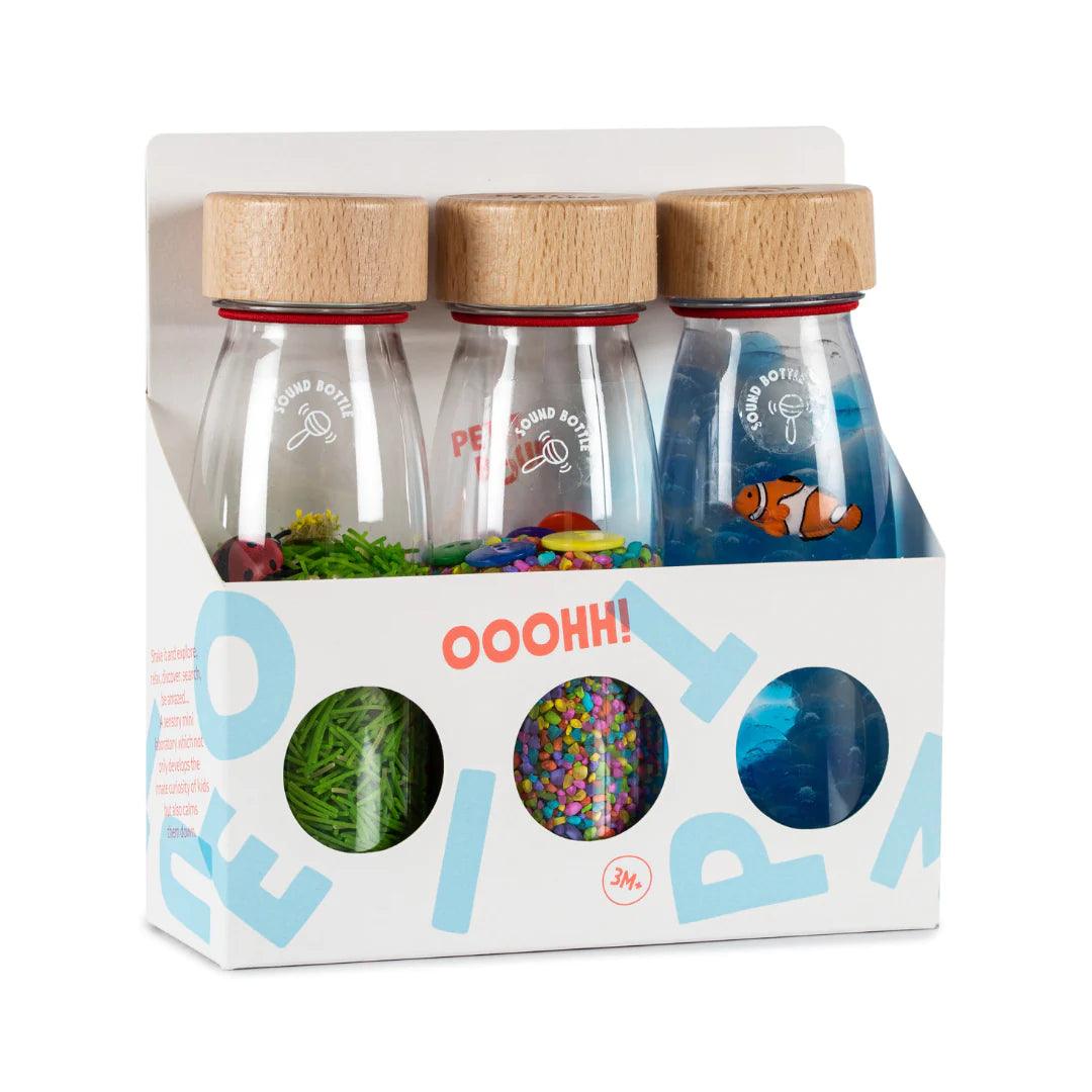 Petit Boum: zestaw butelek sensorycznych Eco 3 szt. - Noski Noski