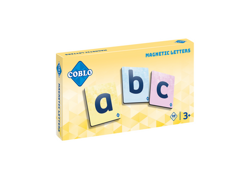 Alfabet Coblo Małe Litery 60 Elementów - polski alfabet klocki magnetyczne dla dzieci do nauki i zabawy.