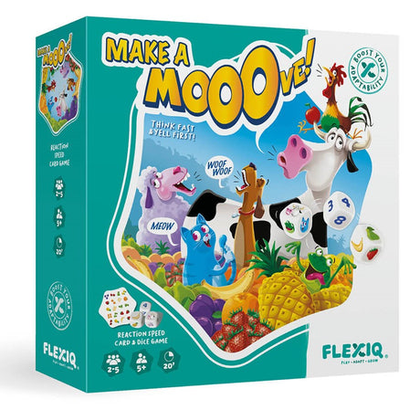 Gry karciane Flexiq Make a Move - karty do gry dla dzieci i dorosłych, strategia, emocje, intensywna zabawa przez 20 minut.