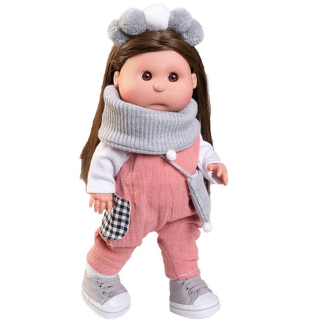 Wyjątkowa, ręcznie wykonana hiszpańska lalka Antonio Juan IRIS 23308, idealna dla dzieci, z miękkim ciałem i ruchomymi kończynami.