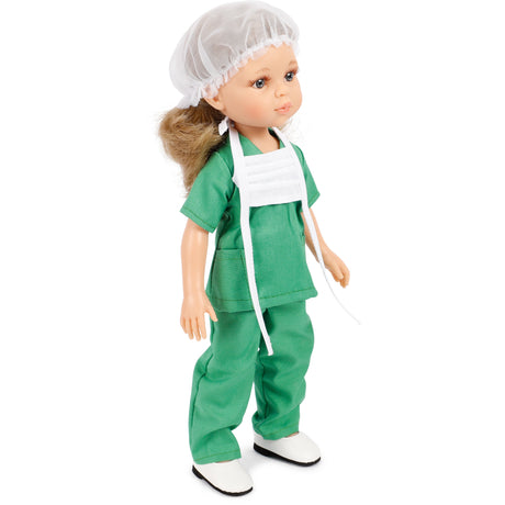 Lalka Paola Reina 32 cm Carla, pielęgniarka, wysokiej jakości, idealna do zabawy, lalki dla dzieci, hiszpańska produkcja.