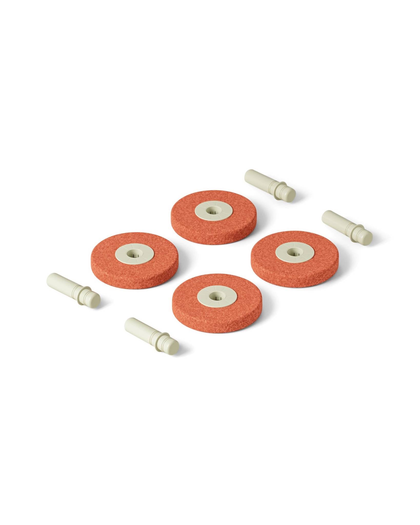 Module - a set of 4 foam wheels, orange