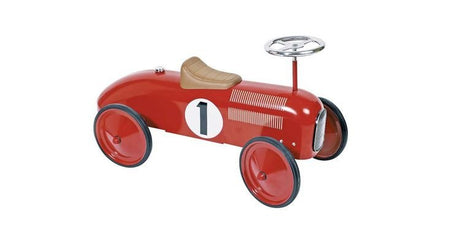 Jeździk dla dzieci Gollnest&Kiesel czerwony, solidna metalowa konstrukcja, wygodne siedzisko, idealny jeździk dla dziewczynki.