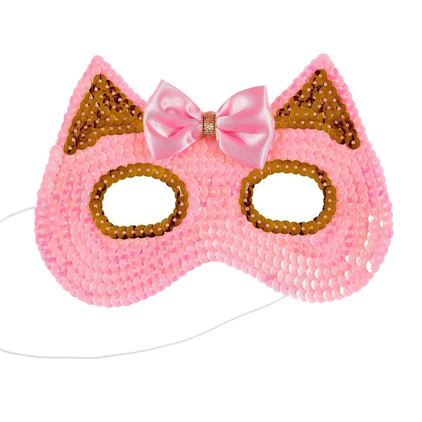 Souza!: Cekin Mask Pink Cat