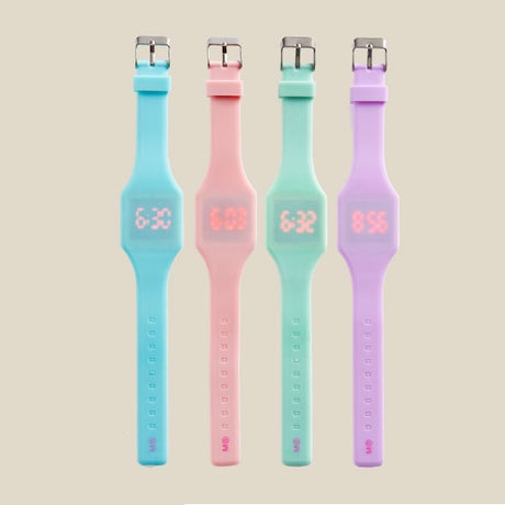 Zegarek smartwatch Miquelrius Touch Watch dla dzieci z dotykowym wyświetlaczem LED, cyfrowy silikonowy zegarek elektroniczny.