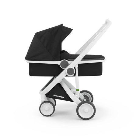 GREENTOM: Carrycot stroller (V.2.1) White-Black
