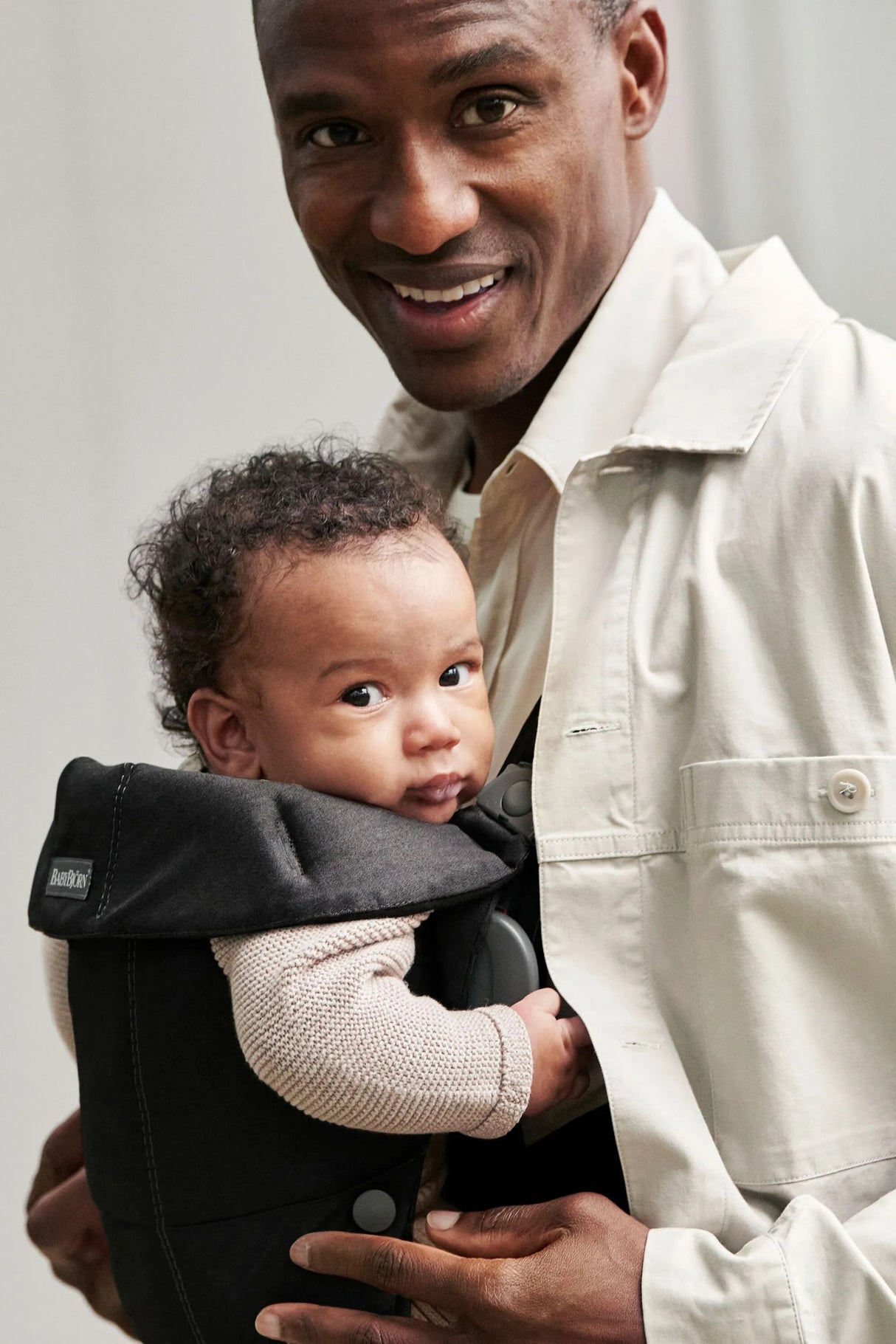Babybjorn mini tejido - portador de bebé, negro