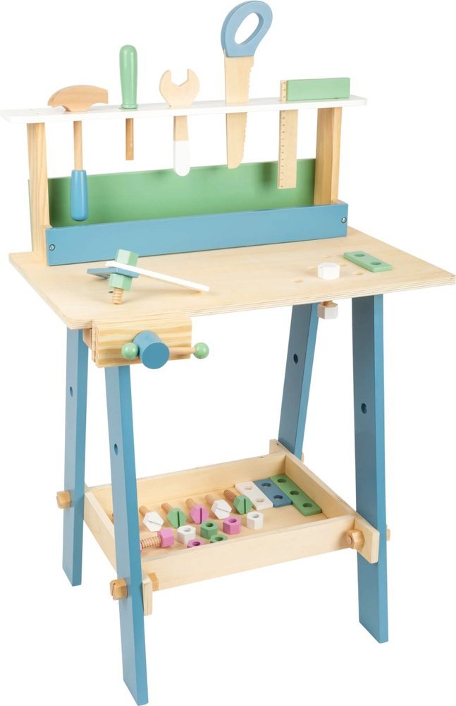 Warsztat drewniany z narzędziami dla dzieci, Small Foot Nordic. Rozwijaj zdolności manualne i kreatywność najmłodszych majsterkowiczów!