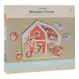 Little Dutch: drewniane puzzle Little Farm