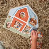 Little Dutch: drewniane puzzle Little Farm