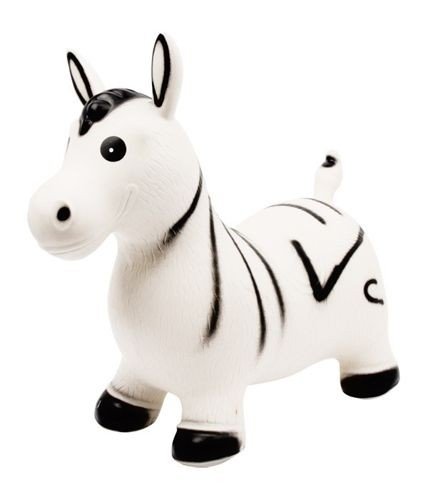 Skoczek dla dzieci Small Foot zebra gumowy - skoczek Fisher Price idealny do zabawy i ćwiczenia równowagi.